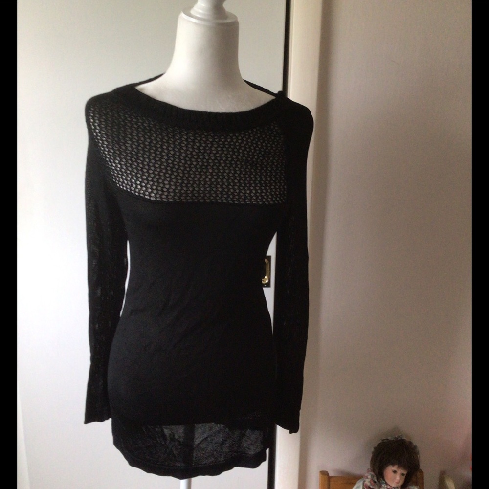 BLACK ANNE COLE BATHING SUIT COVERUP- SIZE OS